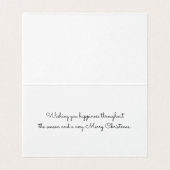 Bonnes Fêtes - Indigo Bird (Inside Unfolded)