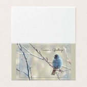 Bonnes Fêtes - Indigo Bird (Outside Unfolded)