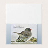 Bonnes Fêtes - Junco - Blank (Outside Unfolded)