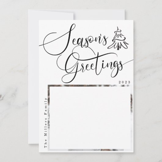 Bonnes Fêtes Modern 2 Photo Carte de vacances (Devant)