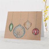 Bonnes Fêtes Noël Bulle Carte de vacances (Fleur jaune)