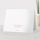 Bonnes Fêtes Noël Bulle Carte de vacances (Dos)