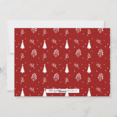 Bonnes Fêtes Noël Carte photo de vacances (Dos)