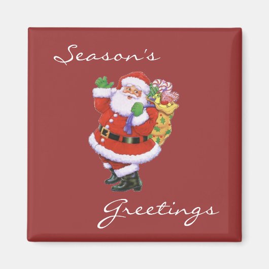 Bonnes Fêtes Père Noël Magnet (Devant)