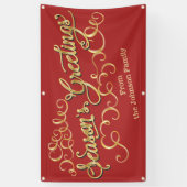 Bonnes Fêtes personnalisées de bannières de Noël (Vertical)