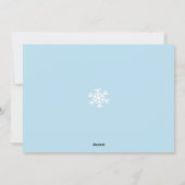 Bonnes Fêtes photo avec carte d'oiseaux (Dos)