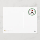 Bonnes fêtes rouge frais de carte de Noël de M. (Dos)