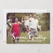 Bonnes Fêtes rustiques | Carte photo de vacances (Devant)