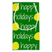 Bonnes fêtes sac orienté de cadeau de tennis (Dos)