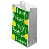 Bonnes fêtes sac orienté de cadeau de tennis (Dos Angle)