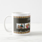 Bonnes fêtes tasse faite sur commande rayée de (Gauche)