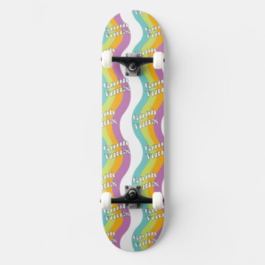 Bonnes Vibes Groovy Skateboard Deck (Recto)