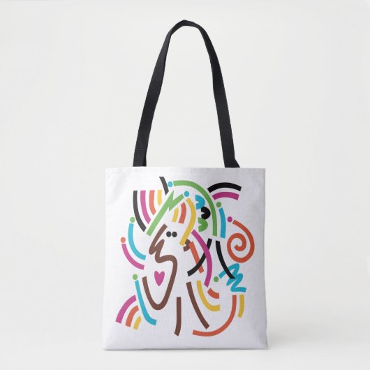 Bonnes vibrations Sac fourre-tout Abstrait moderne (Devant)