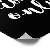 Bonnes vitres seulement affiche noire (Coin)