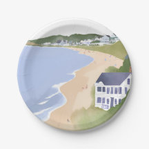 Bonnet Shores | Rhode Island Strand Watercolor
