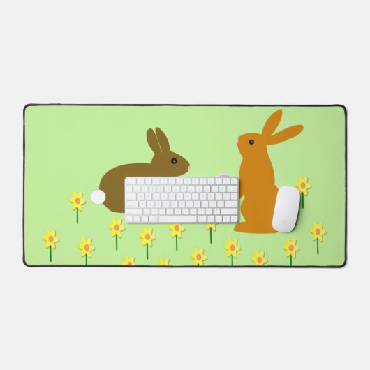 Bonnets de Pâques et jonquilles (Clavier et souris)