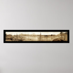 Bonneville Dam Locks Photo 1934 Poster