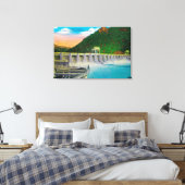 Bonneville Dam op Columbia River Canvas Afdruk (Insitu (Slaapkamer))