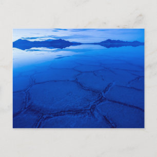 Bonneville Salt Flats in Winter - Utah Briefkaart
