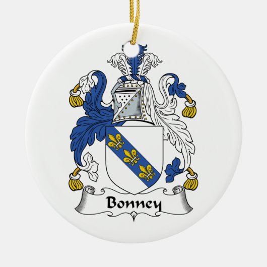 Bonney Family Crest Keramisch Ornament (Voorkant)