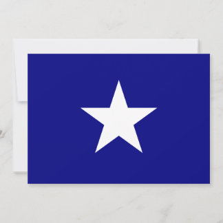 Bonnie Blue Flag met Lone White Star Uitnodiging