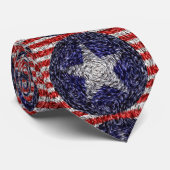 Bonnie Blue Flag van Van Gogh Stropdas (Opgerold)