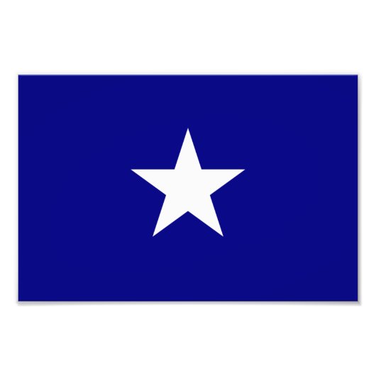 Bonnie Blue Flag White Star Foto Afdruk (Voorkant)