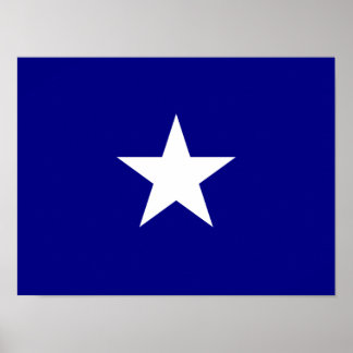Bonnie Blue Flag White Star Poster