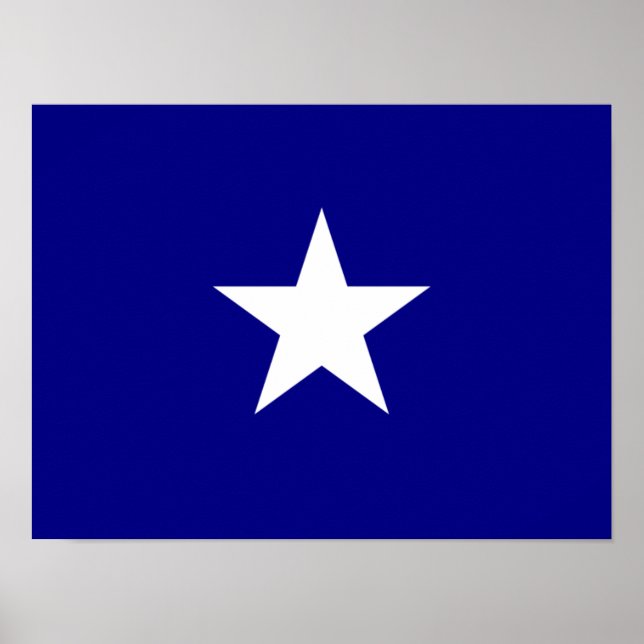Bonnie Blue Flag White Star Poster (Voorkant)