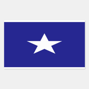 Bonnie Blue Flag White Star Rechthoekige Sticker