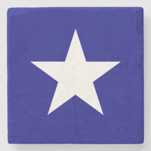 Bonnie Blue Flag White Star Stenen Onderzetter