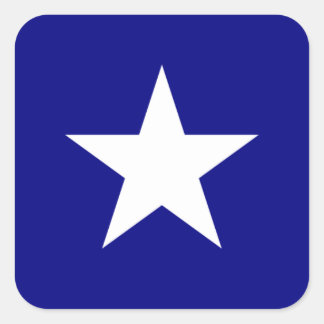 Bonnie Blue Flag White Star Vierkante Sticker