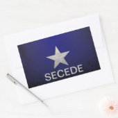 Bonnie blue secede rechthoekige sticker (Envelop)