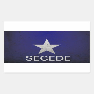 Bonnie blue secede rechthoekige sticker