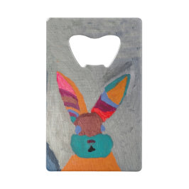 Bonnie Bunnie Bottle Opener - Creatief getekend Kredietkaart Flessenopener