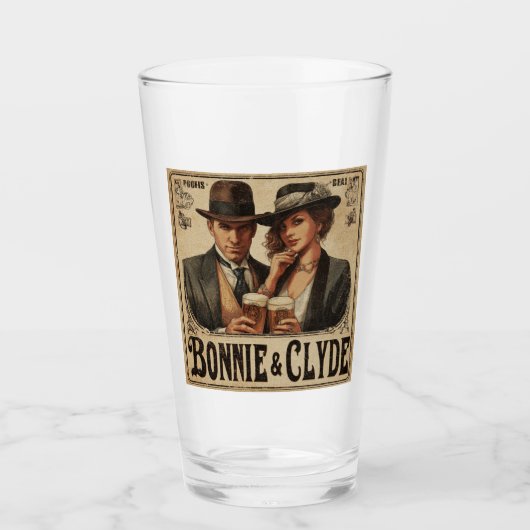 Bonnie & Clyde Brew Glas (Voorkant)