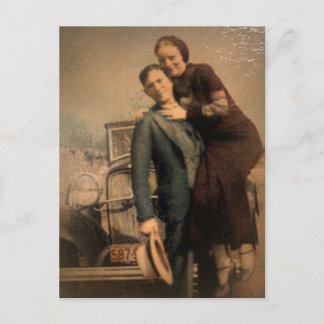 Bonnie & Clyde Briefkaart