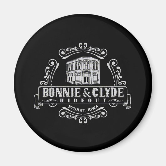 Bonnie & Clyde Hideout : Magnet circulaire (Devant)