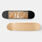 Bonnie & Clyde License Plate Skateboard (Horizontaal)