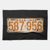 Bonnie & Clyde License Plate Theedoek (Horizontaal)