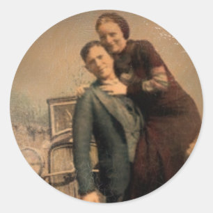 Bonnie & Clyde Ronde Sticker