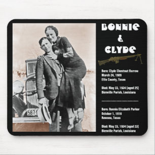 Bonnie & clyde (sepia) op zwart, Army_Heritage_.. Muismat