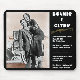 Bonnie & clyde (sepia) op zwart, Army_Heritage_.. Muismat