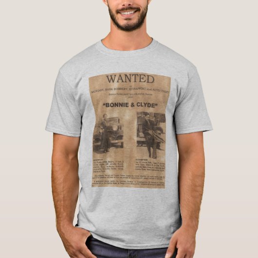 Bonnie & Clyde T-Shirt (Voorkant)