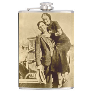 Bonnie en Clyde - De Barrow Gang Flask Heupfles