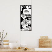  Bonnie en Clyde Death Car Advert Morbid Poster (Keuken)