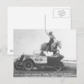 Bonnie Gray springt haar paard. Briefkaart (Voorkant / Achterkant)