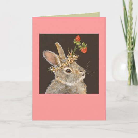 Bonnie la carte bébé lapin (Devant)