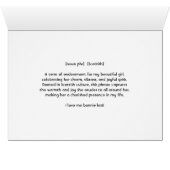 Bonnie Lass Ma One and Only Flowers and Hearts (Intérieur Horizontal (Bas))