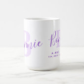 Bonnie name betekent monogram B paarse tekst Koffi Koffiemok (Center)